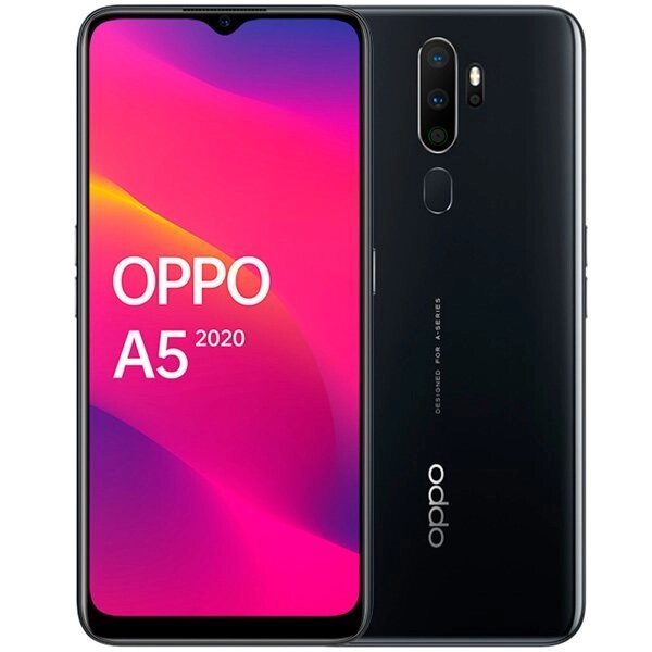 Смартфон Oppo Mobile Phone A5 2020 Mirror, черный от компании ТОО «ТАСАЕР Сервис» - фото 1