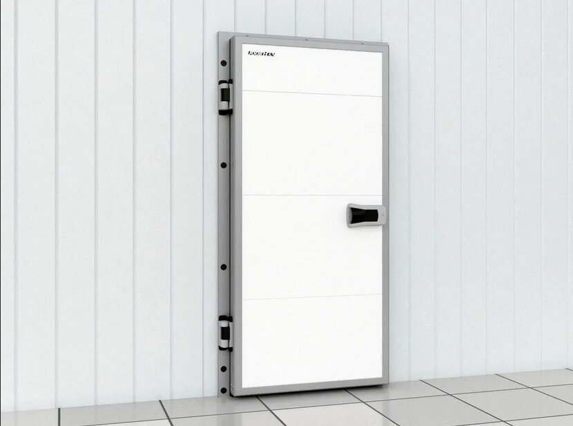 Дверь промышленная распашная для охлаждаемых помещений серии IDH1-1 — 820 от компании ТОО "ЮГРА ИНВЕСТ" - фото 1