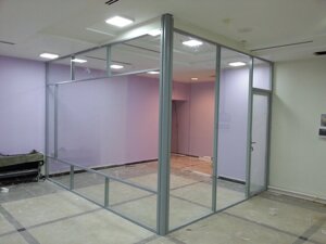 Перегородки из стекла в офис