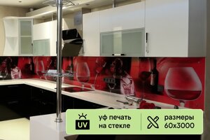 Стеклянные кухонные фартуки с фотопечатью