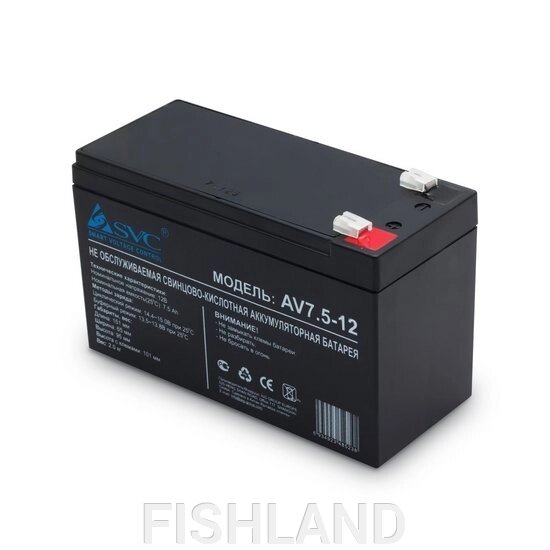 Аккумулятор 12V/7,5A от компании FISHLAND - фото 1