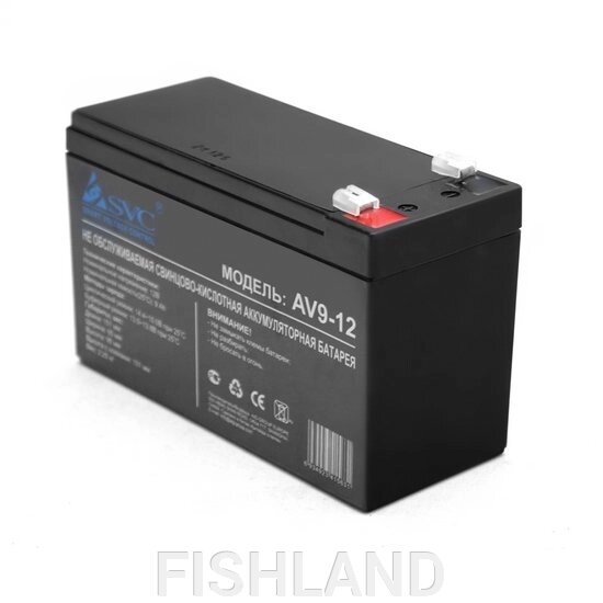 Аккумулятор 12V/9A от компании FISHLAND - фото 1