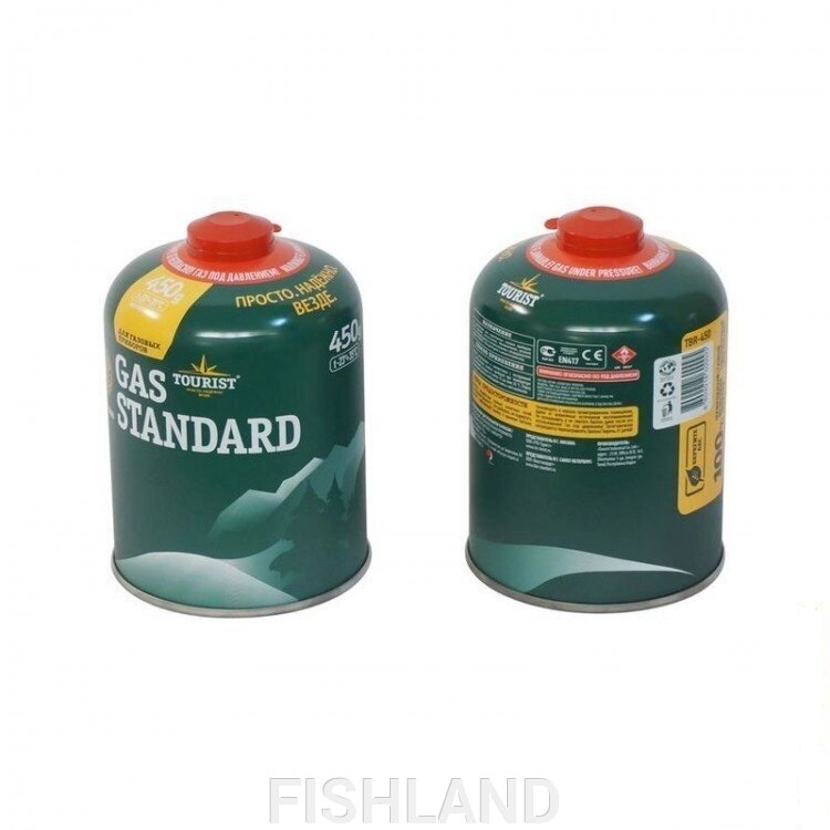 Баллон газовый STANDARD резьбовой для портативных приборов от компании FISHLAND - фото 1