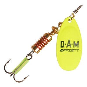 Блесна DAM effzett FLUO spinner yellow / 10G