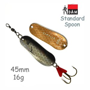 Блесна DAM FZ standard SPOON 4.5CM / 16G / S HOLO BLACK