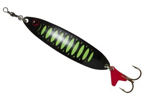 Блесна DAM FZ standard SPOON SLIM 8CM / 24G /sinking FLUO GREEN/BLACK UV