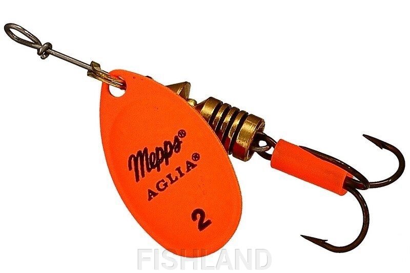 Блесна Mepps AGLIA FLUO Orange №1 3,5г от компании FISHLAND - фото 1