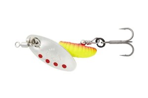 Блесна Savage Gear Grub Spinner#0 2.2g, Silver Red Yellow