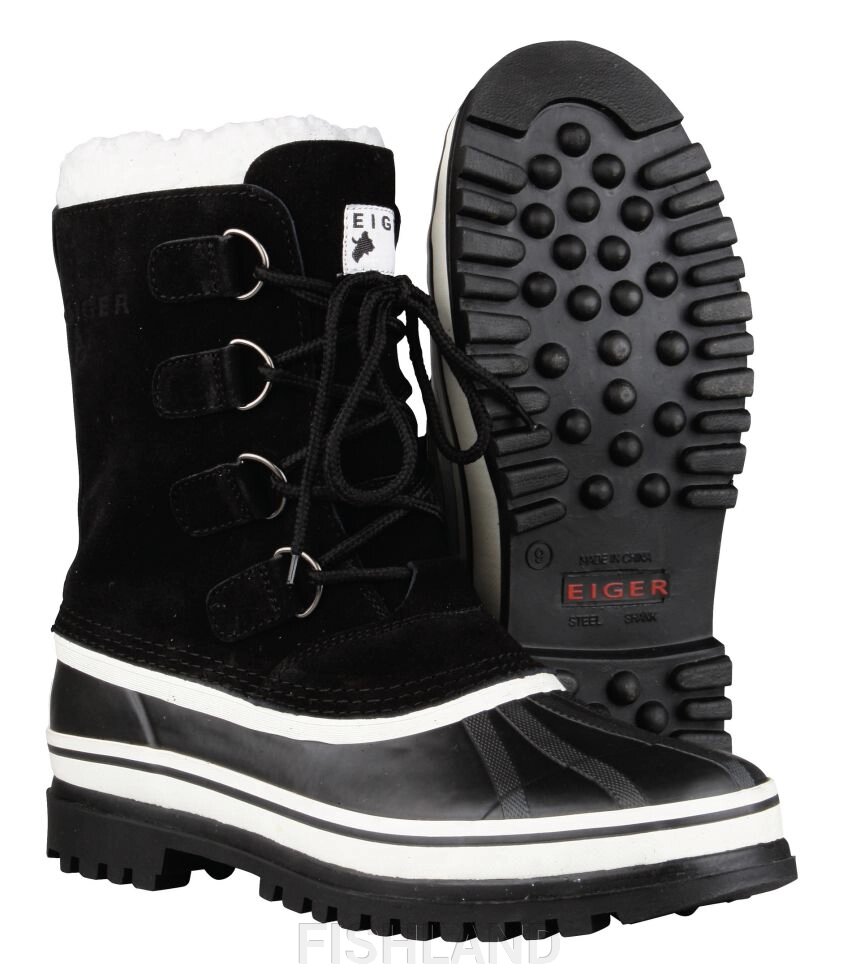 Ботинки меховые зимние Eiger Yukon Boot Black #sz 44 от компании FISHLAND - фото 1