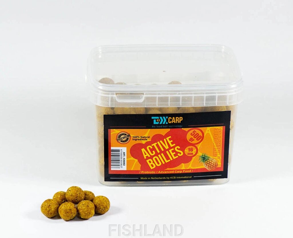 Бойлы насадочные TEXX Carp Active Boilies 500gr # 16mm, Honey от компании FISHLAND - фото 1