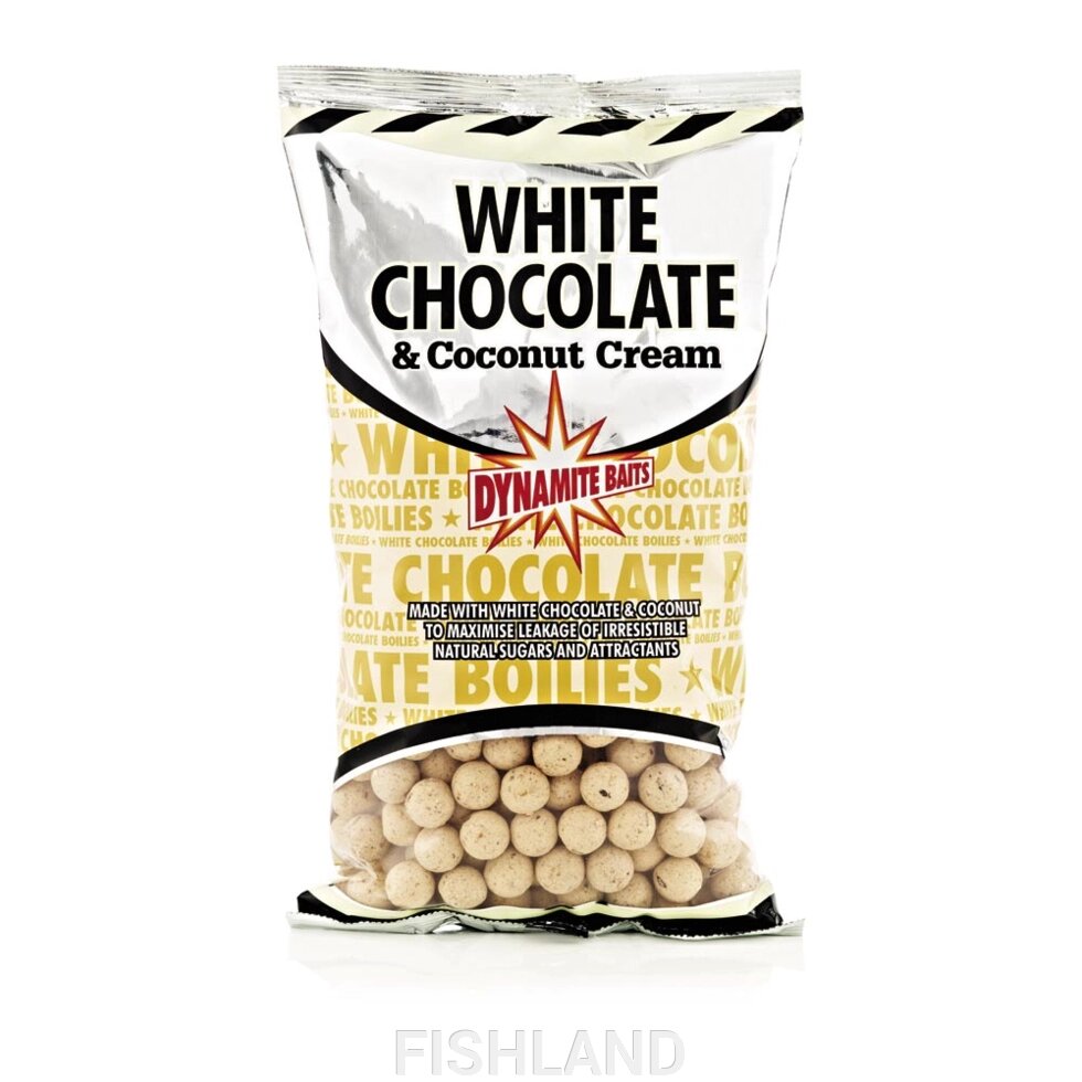 Бойлы тонущие DB 20 мм White Chocolate & Coconut Cream от компании FISHLAND - фото 1