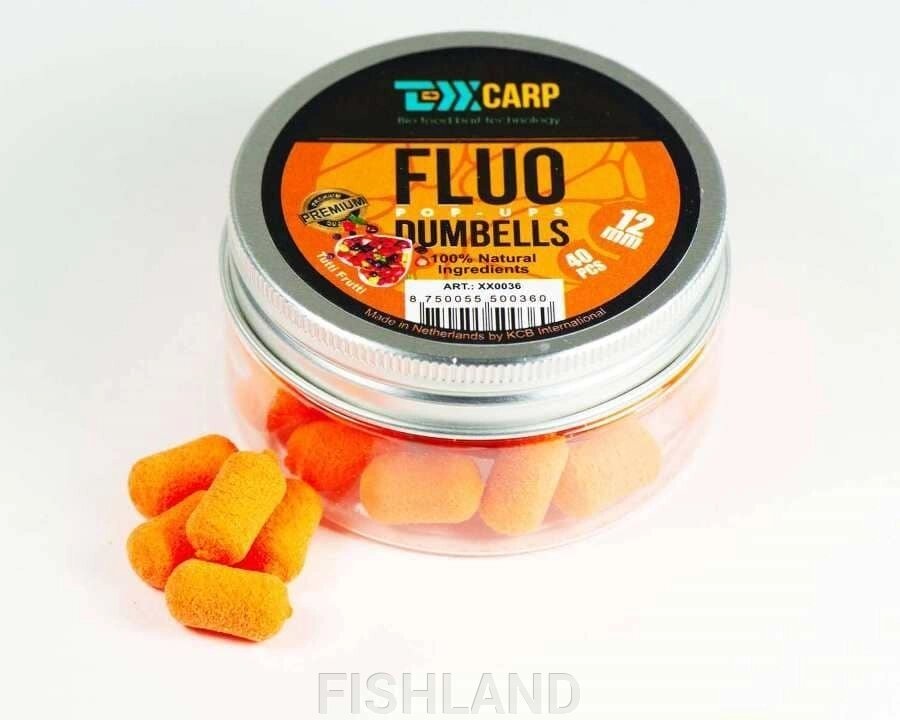 Дамбелсы плавающие TEXX Carp Pop-Ups Dumbells# 12mm, Tutti Frutti, Orange, 40 pcs от компании FISHLAND - фото 1