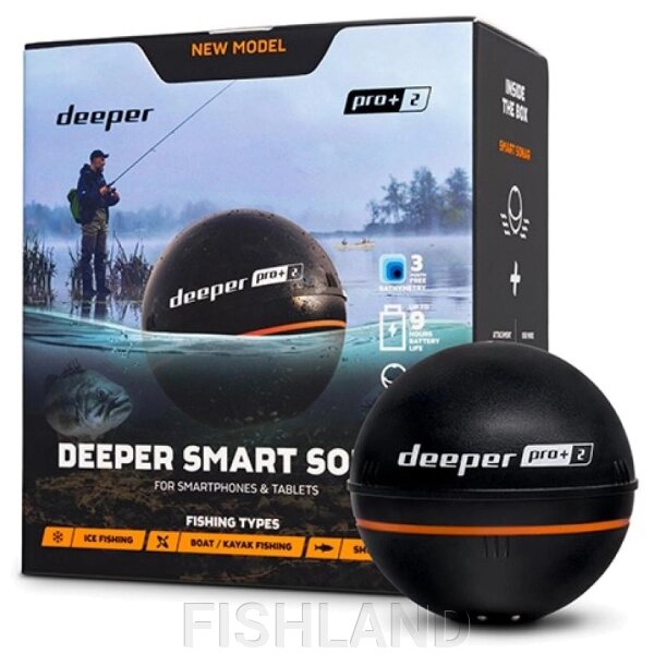 Эхолот Deeper Smart Sonar PRO+ 2 от компании FISHLAND - фото 1