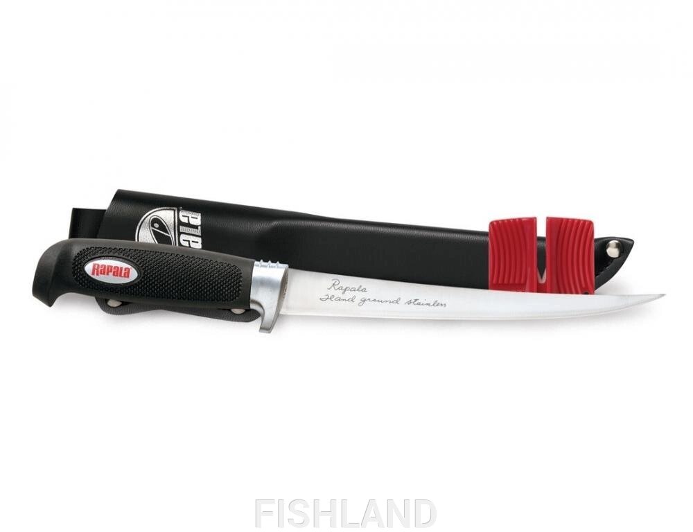 Филейный нож Rapala (лезвие 15 см, мягк. рукоятка) от компании FISHLAND - фото 1
