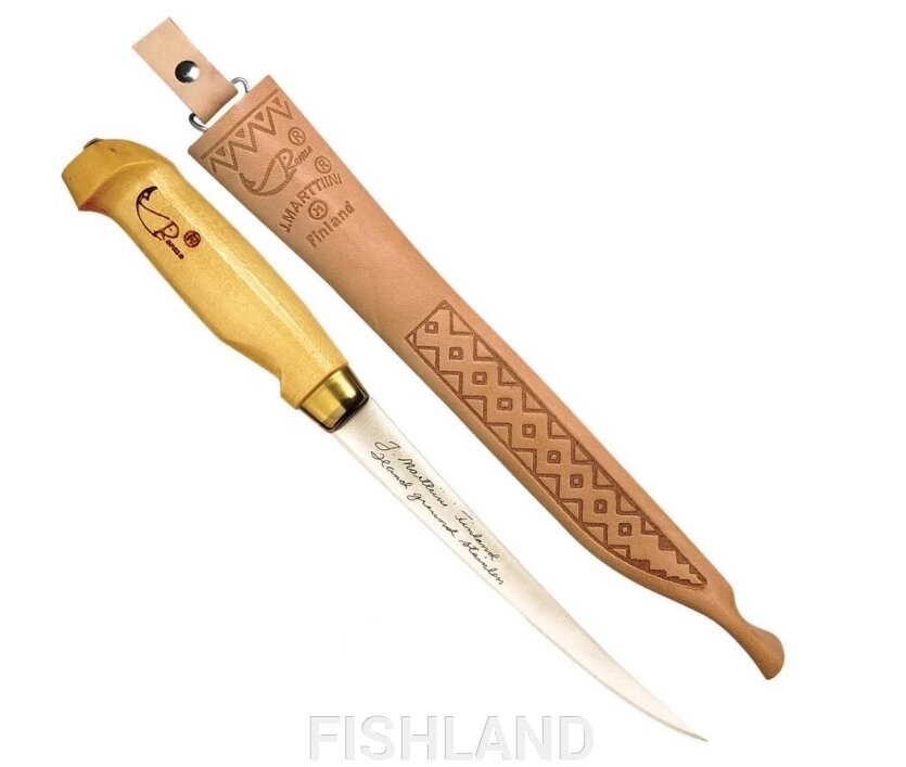 Филейный нож Rapala (лезвие 23 см, дерев. рукоятка) от компании FISHLAND - фото 1