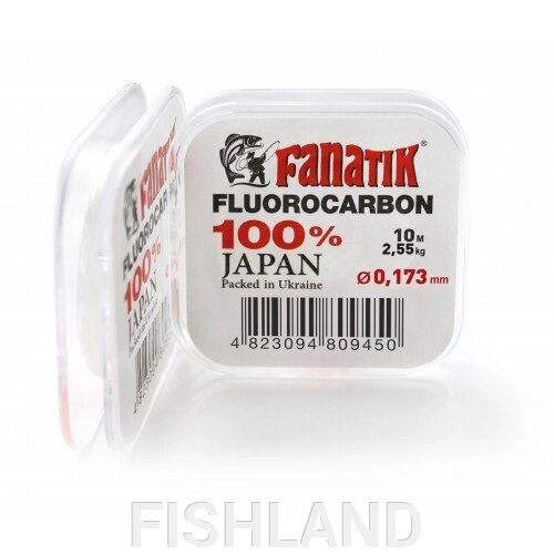 Флюорокарбон FANATIK 10 м (#1,0) 0,173мм. от компании FISHLAND - фото 1
