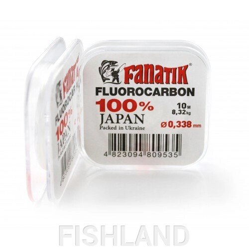 Флюорокарбон FANATIK 10 м (#4.0) 0,338 мм. от компании FISHLAND - фото 1