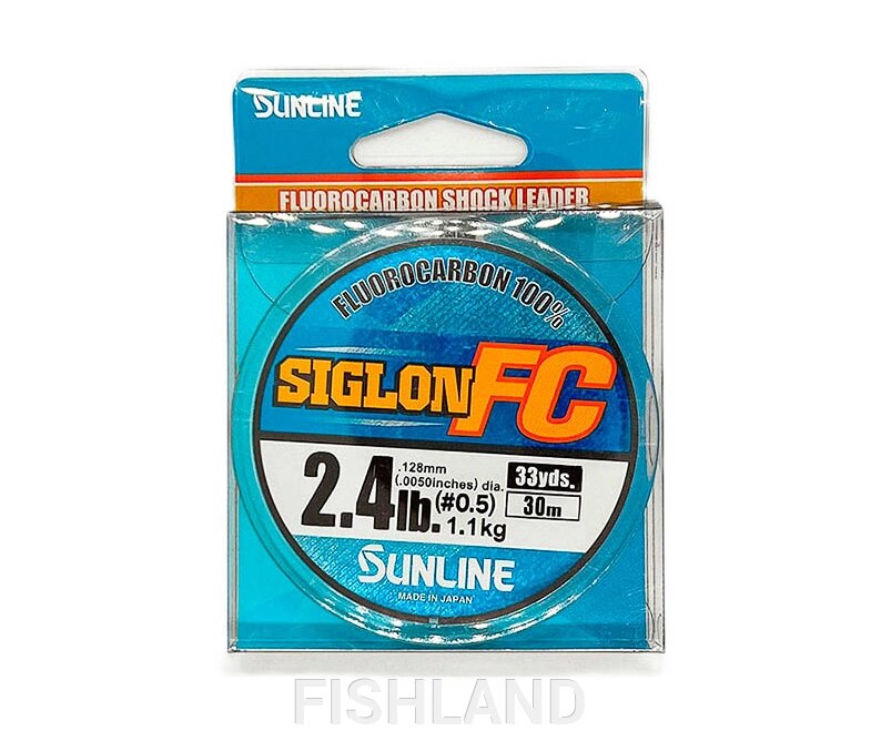 Флюорокарбон Sunline Siglon FC 2020 30m (C)# 0.5/0.128mm, 1.1кг Clear от компании FISHLAND - фото 1
