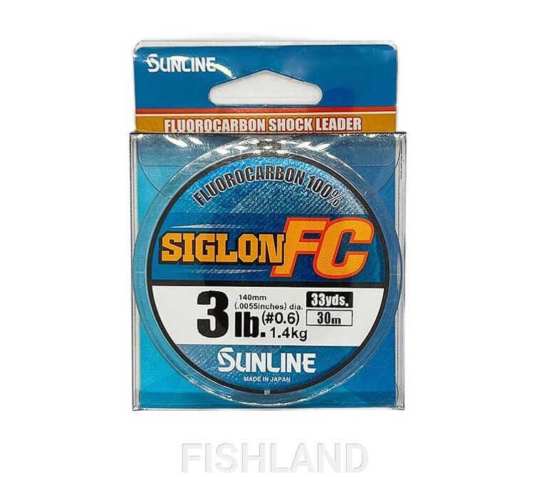Флюорокарбон Sunline Siglon FC 2020 30m (C)# 0.6/0.140mm, 1.4кг Clear от компании FISHLAND - фото 1