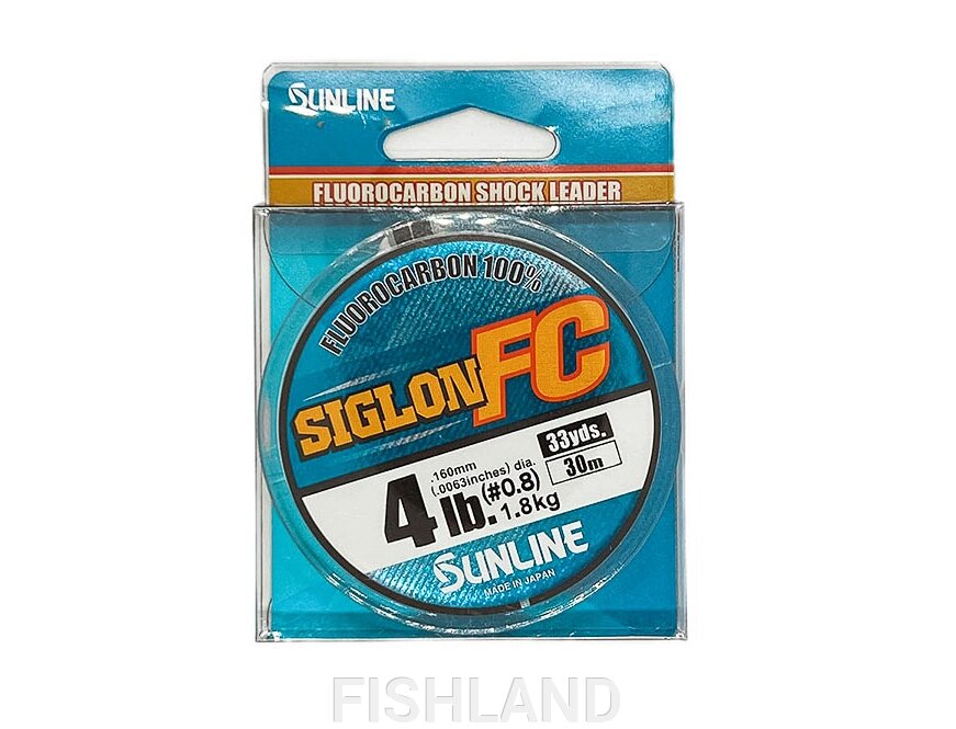 Флюорокарбон Sunline Siglon FC 2020 30m (C)# 0.8/0.160mm, сг Clear от компании FISHLAND - фото 1