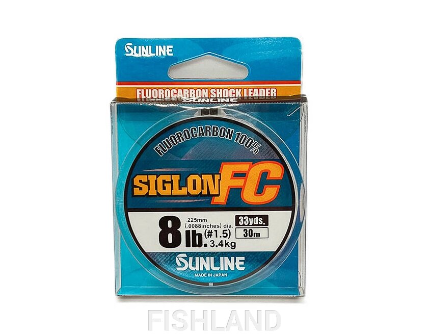 Флюорокарбон Sunline Siglon FC 2020 30m (C)# 1.5/0.225mm, 3.4кг Clear от компании FISHLAND - фото 1