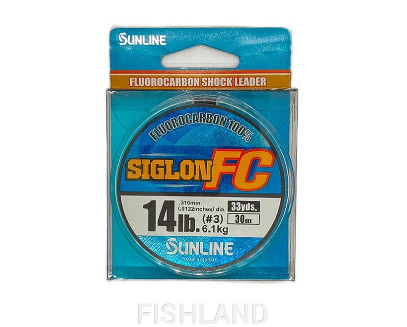 Флюорокарбон Sunline Siglon FC 2020 30m (C)# 3.0/0.310mm, 6.1кг Clear от компании FISHLAND - фото 1