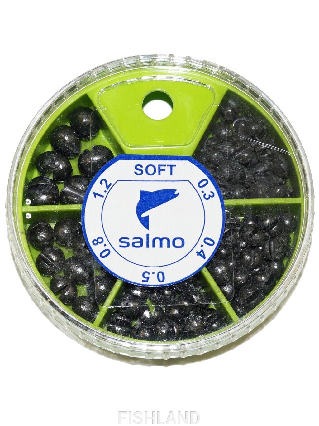 Грузила Salmo ДРОБЬ SOFT мягкий 5 секц. 0.3-1.2г 60г набор от компании FISHLAND - фото 1