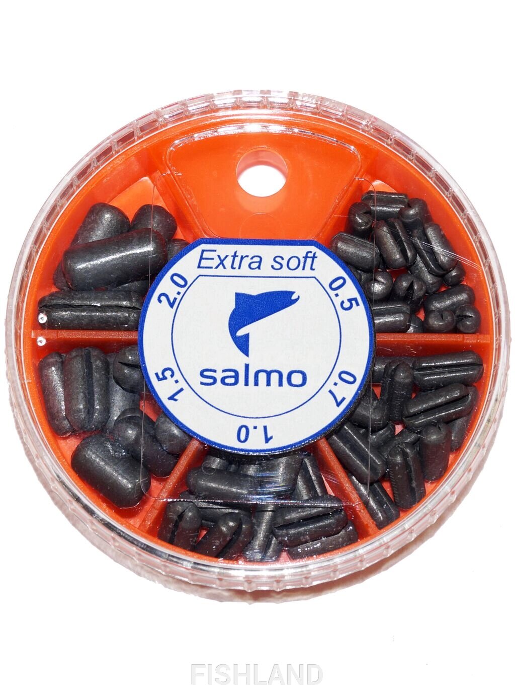 Грузила Salmo EXTRA SOFT малый 5 секц. 0,5-2,0г 060г набор от компании FISHLAND - фото 1