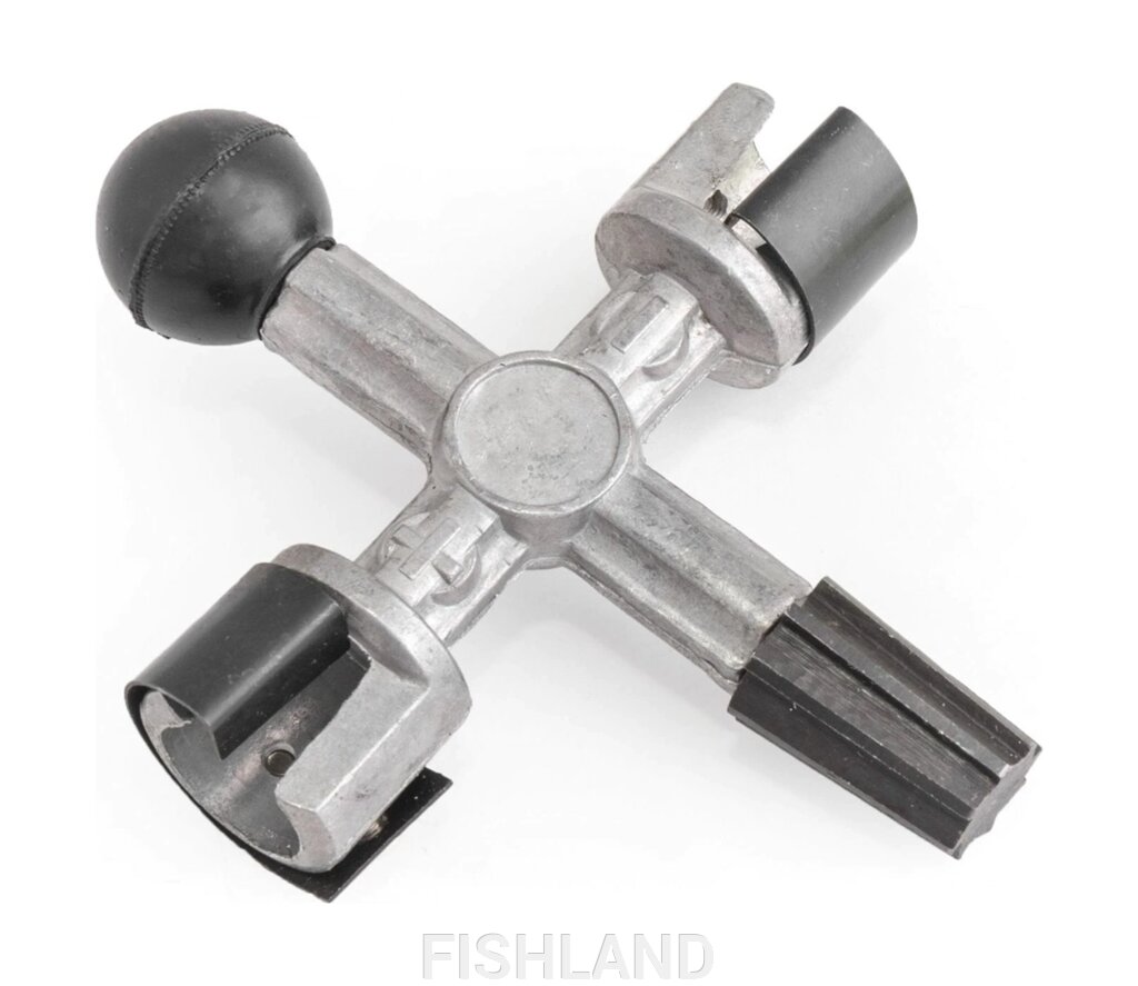 Инструмент для чистки полюсных контактов стандартных конусов АКБ и клемм проводки, металл от компании FISHLAND - фото 1