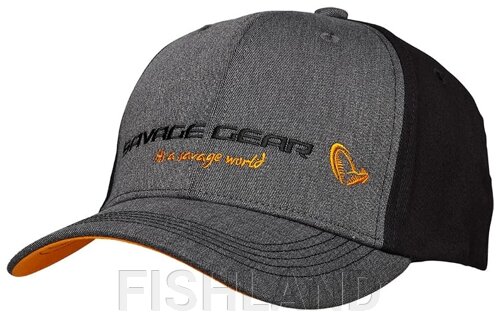 Кепка Savage Gear Strike Cap Onesize Grey Melange/Black