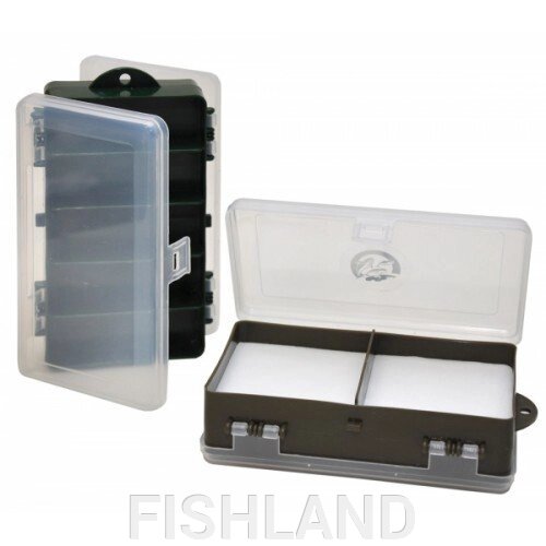 Коробка ТК-22 рыболовная 2-х сторонняя (5+2 отделений) (154*97*46мм) для блесен и мормышек от компании FISHLAND - фото 1