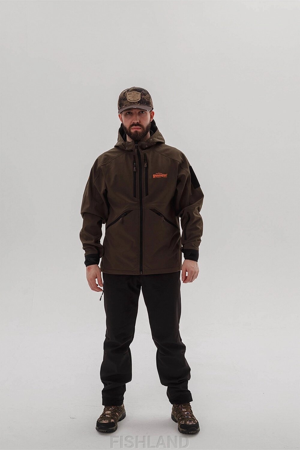 Костюм Remington Himalayan ( куртка коричневая, брюки черные) р. XL от компании FISHLAND - фото 1
