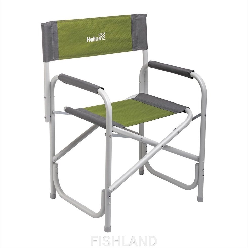 Кресло директорское серый/зеленый (T-HS-DC-95200-GG) Helios (пр-во ГК Тонар) от компании FISHLAND - фото 1