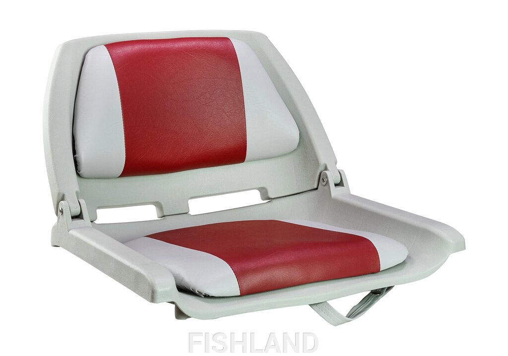 Кресло мягкое складное, обивка винил, цвет серый/к / 75109GR-MR от компании FISHLAND - фото 1