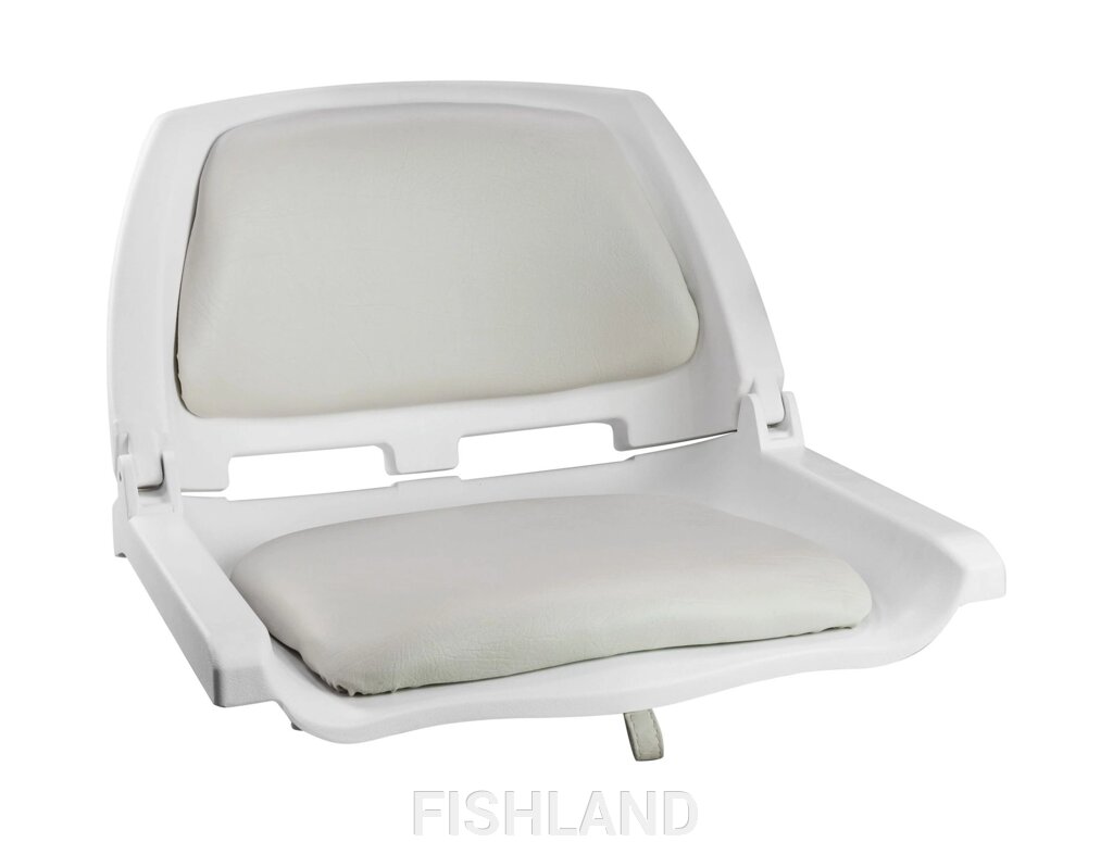 Кресло мягкое складноеTRAVELER, цвет белый/серый от компании FISHLAND - фото 1