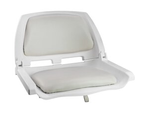 Кресло мягкое складноеTRAVELER, цвет белый/серый