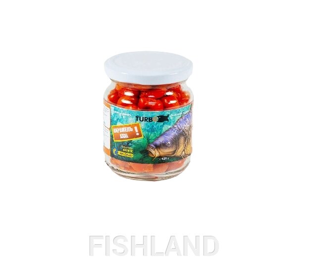 Кукуруза рыболовная TURBO XXXL - с ароматом карамели (голиаф) от компании FISHLAND - фото 1