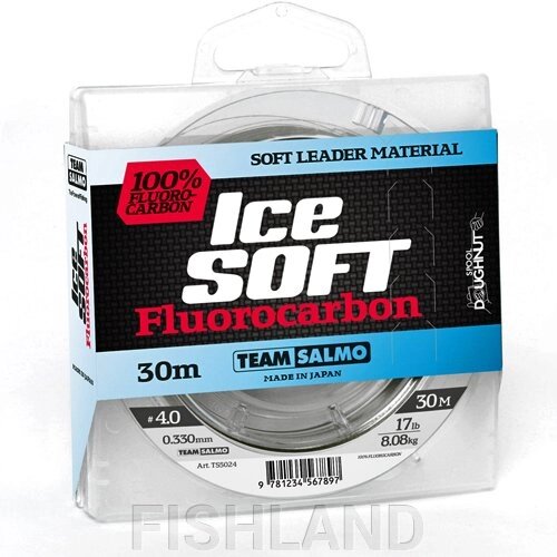 Леска моно. Team Salmo ICE SOFT FLUOROCARBON 030/020 от компании FISHLAND - фото 1