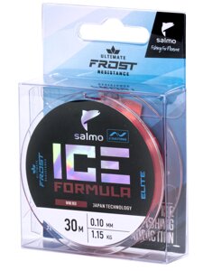 Леска моно. зим. Salmo Elite ICE FORMULA Wine red 030/010