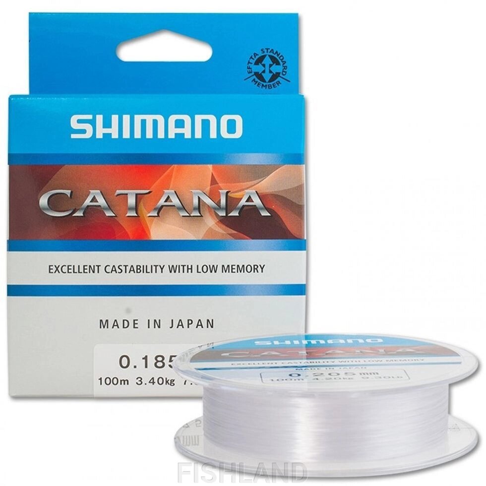 Леска Shimano Catana Spinning 100м 0,225мм 5,4кг от компании FISHLAND - фото 1