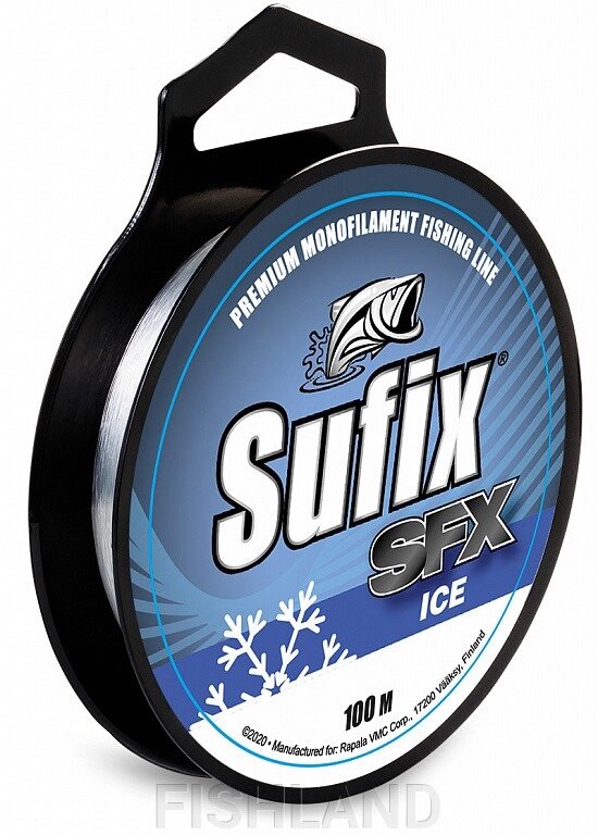 Леска зимняя Sufix SFX Ice 100 м прозрачная 0,16 мм от компании FISHLAND - фото 1