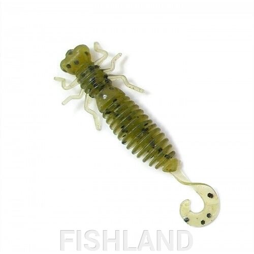 Личинка стрекозы Fanatik Larva LUX 1,6 (10шт) цвет 001 съедобный силикон от компании FISHLAND - фото 1