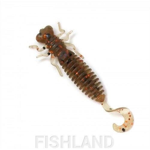 Личинка стрекозы Fanatik Larva LUX 1,6 (10шт) цвет 006 съедобный силикон от компании FISHLAND - фото 1