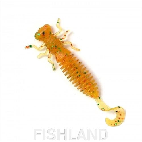 Личинка стрекозы Fanatik Larva LUX 1,6 (10шт) цвет 009 съедобный силикон от компании FISHLAND - фото 1