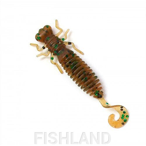 Личинка стрекозы Fanatik Larva LUX 2 (8шт) цвет 004 съедобный силикон от компании FISHLAND - фото 1