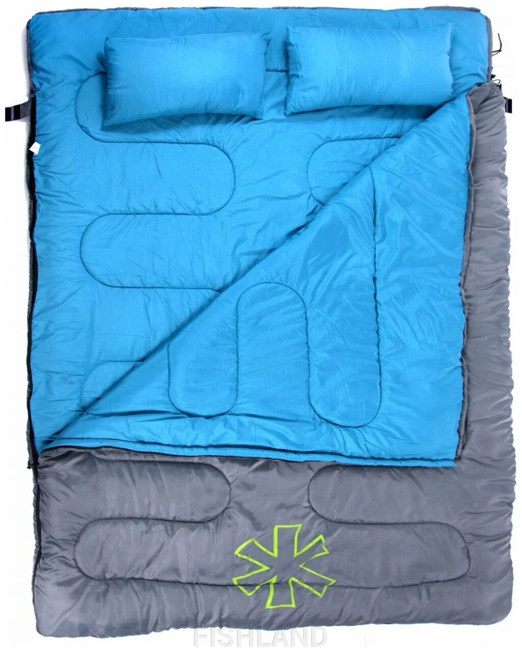 Мешок-одеяло спальный Norfin ALPINE COMFORT DOUBLE 250 от компании FISHLAND - фото 1