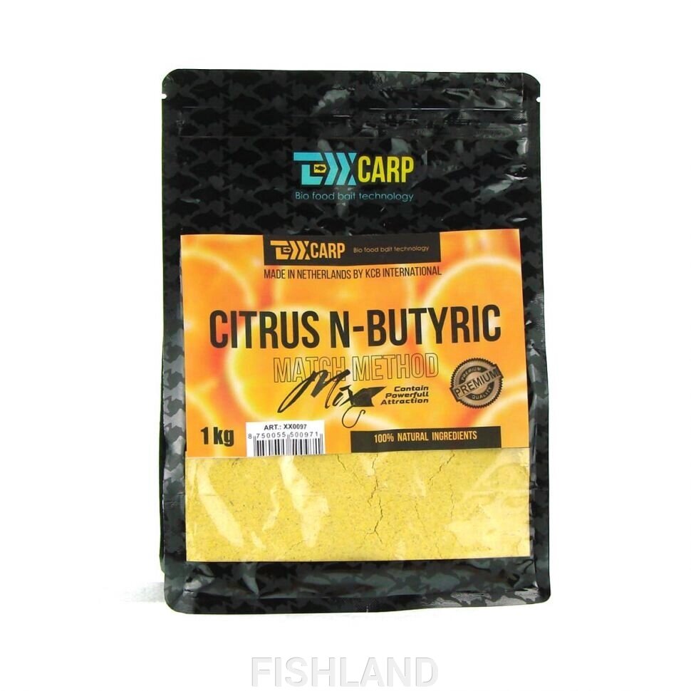 Методная прикормка TEXX Carp Method Mix 1kg# Citrus N-Butyric от компании FISHLAND - фото 1