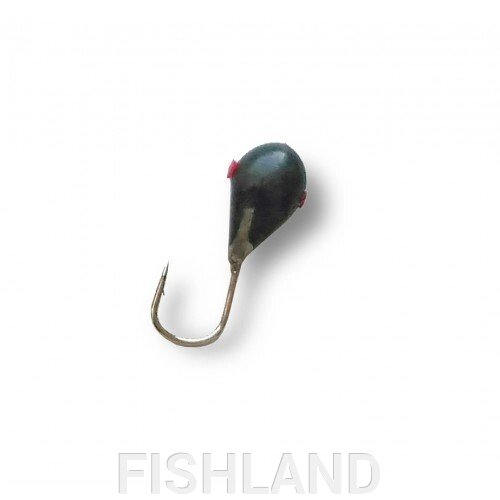 Мормышка спортивная цвет ЧЕРНЫЙ Диаметр 3 мм, Вес 0.37г от компании FISHLAND - фото 1