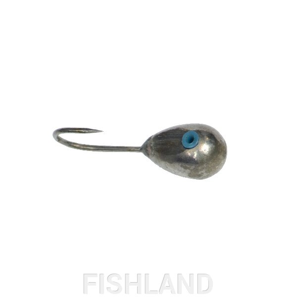 Мормышка вольф. Тульская "Капля" d=3,6 0,54гр, серебро крючок Hayabusa от компании FISHLAND - фото 1