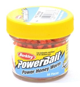 Мягкая приманка Berkley Power Bait Worm # Hot Orange Power Honey Worm (червь)